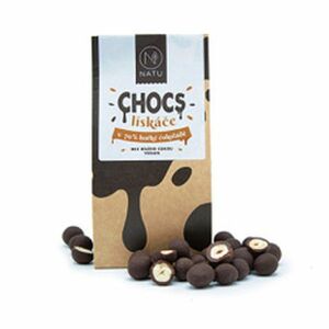 NATU Chocs lískové ořechy v 70% hořké čokoládě 200 g obraz