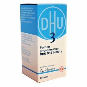 DR. SCHÜSSLERA Ferrum phosphoricum DHU D12 No.3 200 tablet obraz