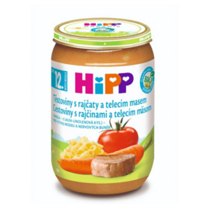 HIPP Bio menu těstoviny s rajčaty a telecím masem 12m+ 220 g obraz