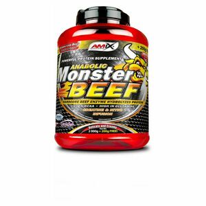 AMIX Anabolic monster BEEF 90% protein jahoda a banán 2200 g obraz