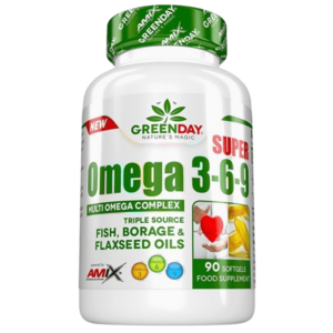 GreenDay Super omega 3-6-9, 90 kapslí obraz