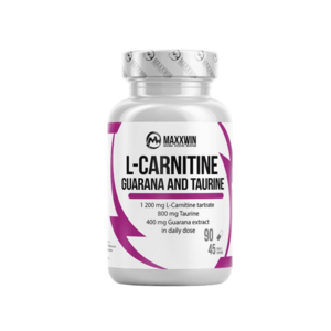Maxxwin L-carnitine guarana taurine 90 kapslí obraz