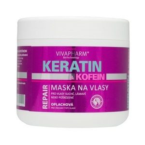 VivaPharm Keratinová vlasová maska 600 ml obraz