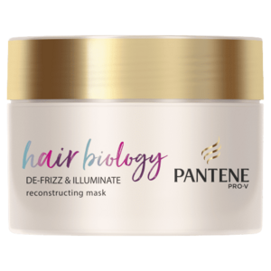 Pantene Hair Biology De-frizz & Illuminate maska 160 ml obraz