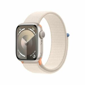 Apple Watch Series 9 GPS 41mm hliníkové pouzdro se sportovním řemínkem, starlight obraz