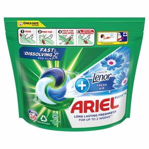 Ariel All-in-1 Pods Fresh Air tekutý prací prostředek 36 kapslí obraz