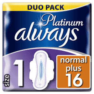 Always Vložky Ultra Platinum Normal Duo 16 ks obraz