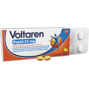 Voltaren Rapid 25 mg měkké tobolky proti bolesti 10 ks obraz