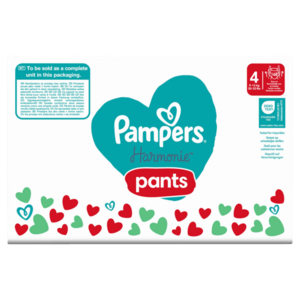 Pampers Pants Harmonie velikost 4 Plenkové Kalhotky, měsíční balení 168 ks obraz