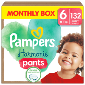 Pampers Pants Harmonie velikost 6 Plenkové Kalhotky, měsíční balení 132 ks obraz