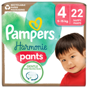 Pampers Pants Harmonie vel.4 Plenkové Kalhotky 22 ks obraz