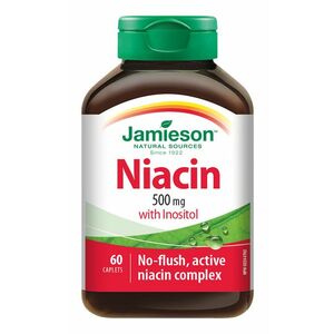 Jamieson Niacin 500 mg s inositolem 60 tablet obraz