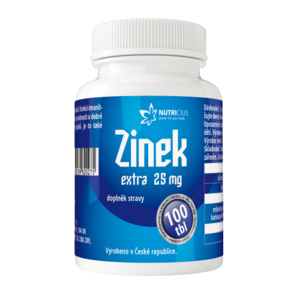 Nutricius Zinek EXTRA 25 mg 100 tablet obraz