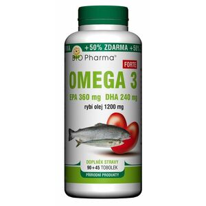 Bio Pharma Omega 3 Forte 1200 mg 135 tobolek obraz