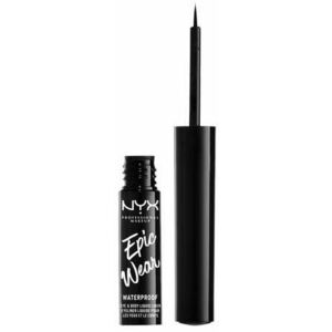 NYX Professional Makeup Epic Wear Metallic Liquid Liner - dlouhotrvající gelové oční linky, 01 Black Metal 3.5 ml obraz