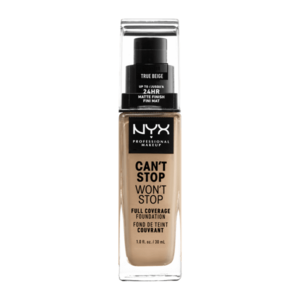 NYX Professional Makeup Can't Stop Won't Stop 24 hour Foundation Vysoce krycí make-up - 08 True Beige 30 ml obraz