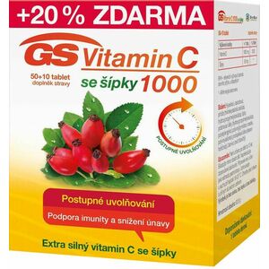 GS Vitamín C 1000 se šípky 60 tablet obraz