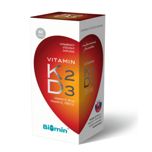 Biomin Vitamin K2 + Vitamin D3 1000 I.U. 60 kapslí obraz