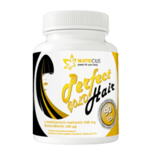 Nutricius Perfect HAIR gold methionin 500 mg+biotin100 ug 90 tablet obraz