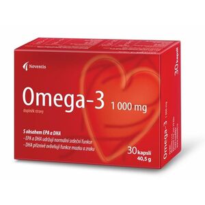 Noventis Omega- 3 1000mg pro zdravé srdce a cévy 30 kapslí obraz