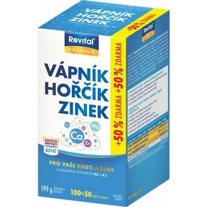 Revital Vápník+hořčík+zinek+vitamín D3+K1 150 tablet obraz