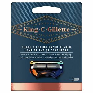 Gillette King C Náhradní hlavice 3 ks obraz