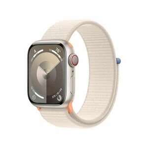 Apple Watch Series 9, GPS Cellular, 45mm, Starlight obraz