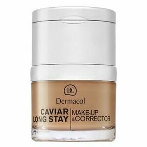 Dermacol Caviar Long Stay Make-Up & Corrector make-up s výtažky z kaviáru a zdokonalující korektor 5 Cappuccino 30 ml obraz