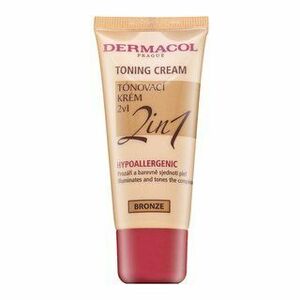 Dermacol Toning Cream 2in1 dlouhotrvající make-up Bronze 30 ml obraz