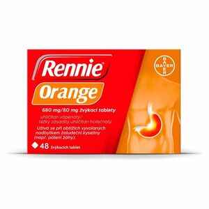 RENNIE Orange žvýkací tablety 48 tablet obraz