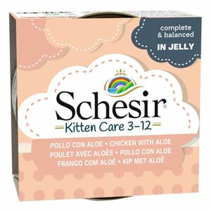 SCHESIR Kitten konzerva pro koťata kuře a aloe 85 g obraz
