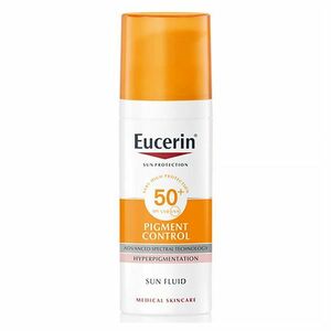 EUCERIN Sun Pigment Control Emulze na opalování na obličej s depigmentačním účinkem SPF 50+ 50 ml obraz