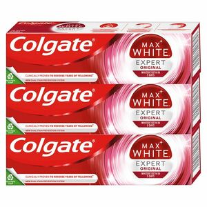 COLGATE Zubní pasta Max White Expert Original 3x 75 ml obraz