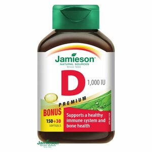 JAMIESON Vitamín D3 1000 IU 180 kapslí obraz