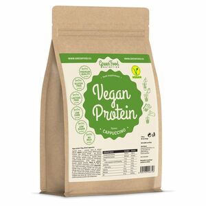 GREENFOOD NUTRITION Low Sugar vegan protein cappuccino 750 g obraz