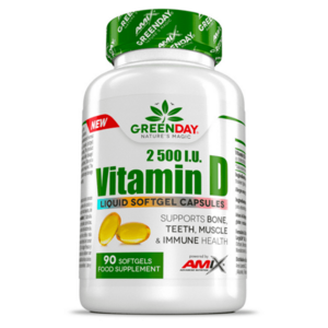 GREENDAY Vitamin D3 2500 I.U. 90 kapslí obraz