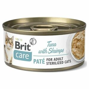 BRIT Care Sterilized. Tuna Paté with Shrimps konzerva pro kočky 70 g obraz
