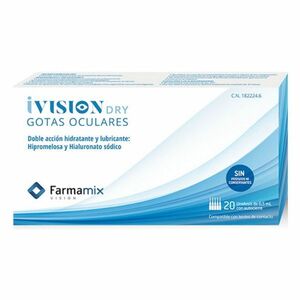 FARMAMIX iVision dry umělé slzy 0, 5 ml 20 kusů obraz