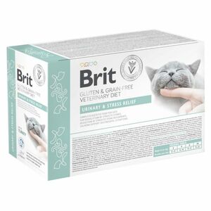 BRIT Veterinary Diet Cat Pouch fillets in Gravy Urinary Stres 12x85 g obraz