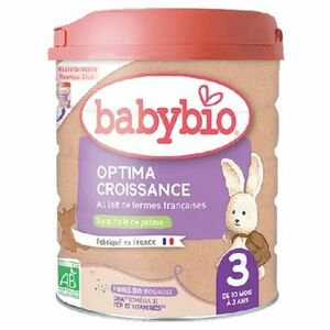BABYBIO Optima 3 Pokračovací kojenecké mléko od 10 měsíce do 3 let BIO 800 g obraz