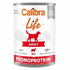 CALIBRA Life konzerva Adult Beef with carrots pro psy 400 g obraz