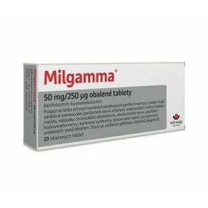 Milgamma 50 mg/250 μg 20 obalených tablet obraz