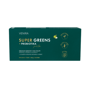 Venira Super Greens + probiotika příchuť jablko 30x11, 2 g 336 g obraz