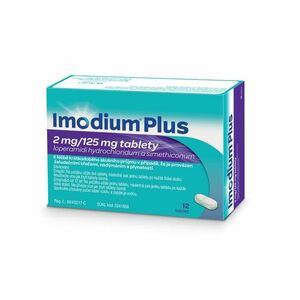 Imodium Plus 2 mg/125 mg 12 tablet obraz