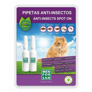 Menforsan Antiparazitní pipety proti blechám a klíšťatům pro kočky 2 x 1, 5 ml obraz