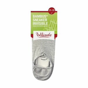 Bellinda Bambus sneaker invisible vel. 35/38 dámské a pánské ponožky 1 pár šedé obraz