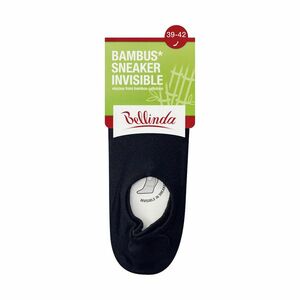 Bellinda Bambus sneaker invisible vel. 39/42 dámské a pánské ponožky 1 pár černé obraz