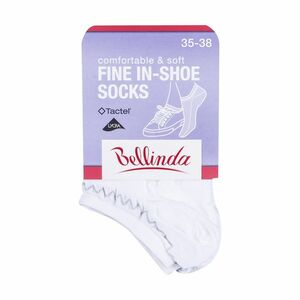 Bellinda FINE IN-SHOE vel. 35/38 dámské kotníkové ponožky 1 pár bílé obraz