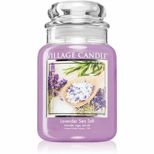 Village Candle Lavender Sea Salt vonná svíčka (Glass Lid) 602 g obraz