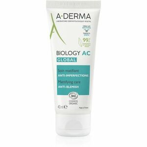 A-Derma Biology AC zmatňující péče proti nedokonalostem pleti 40 ml obraz